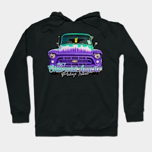 Customized 1957 Chevrolet Apache Pickup Truck Hoodie